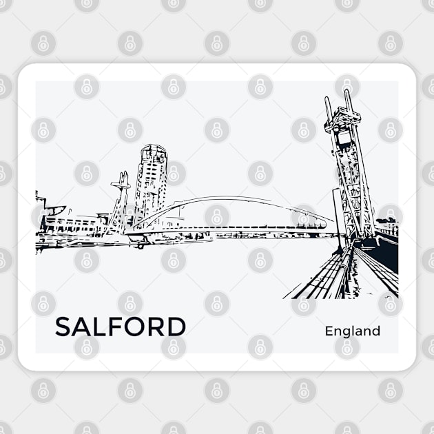 Salford England Magnet by Lakeric